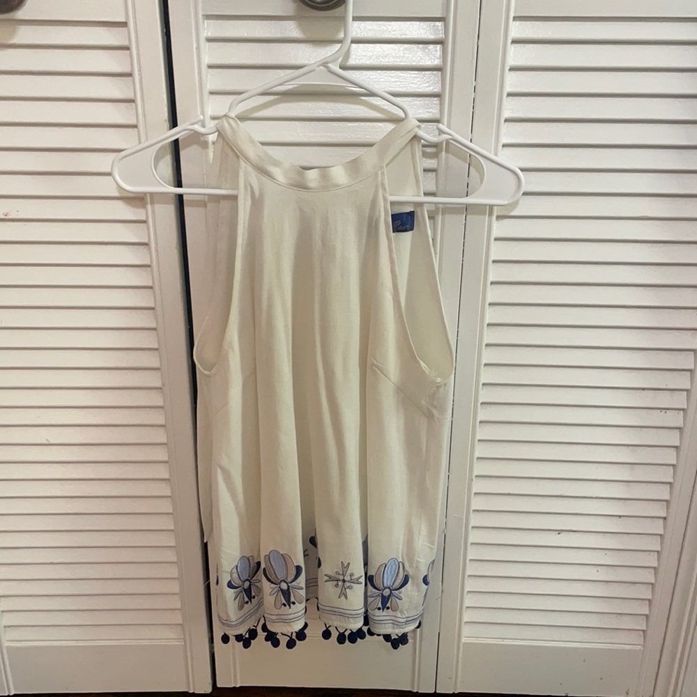 Francesca’s Embroidered Halter top Tank
